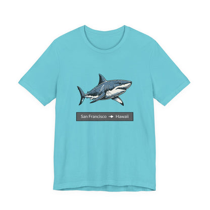 Shark Tee - San Francisco to Hawaii