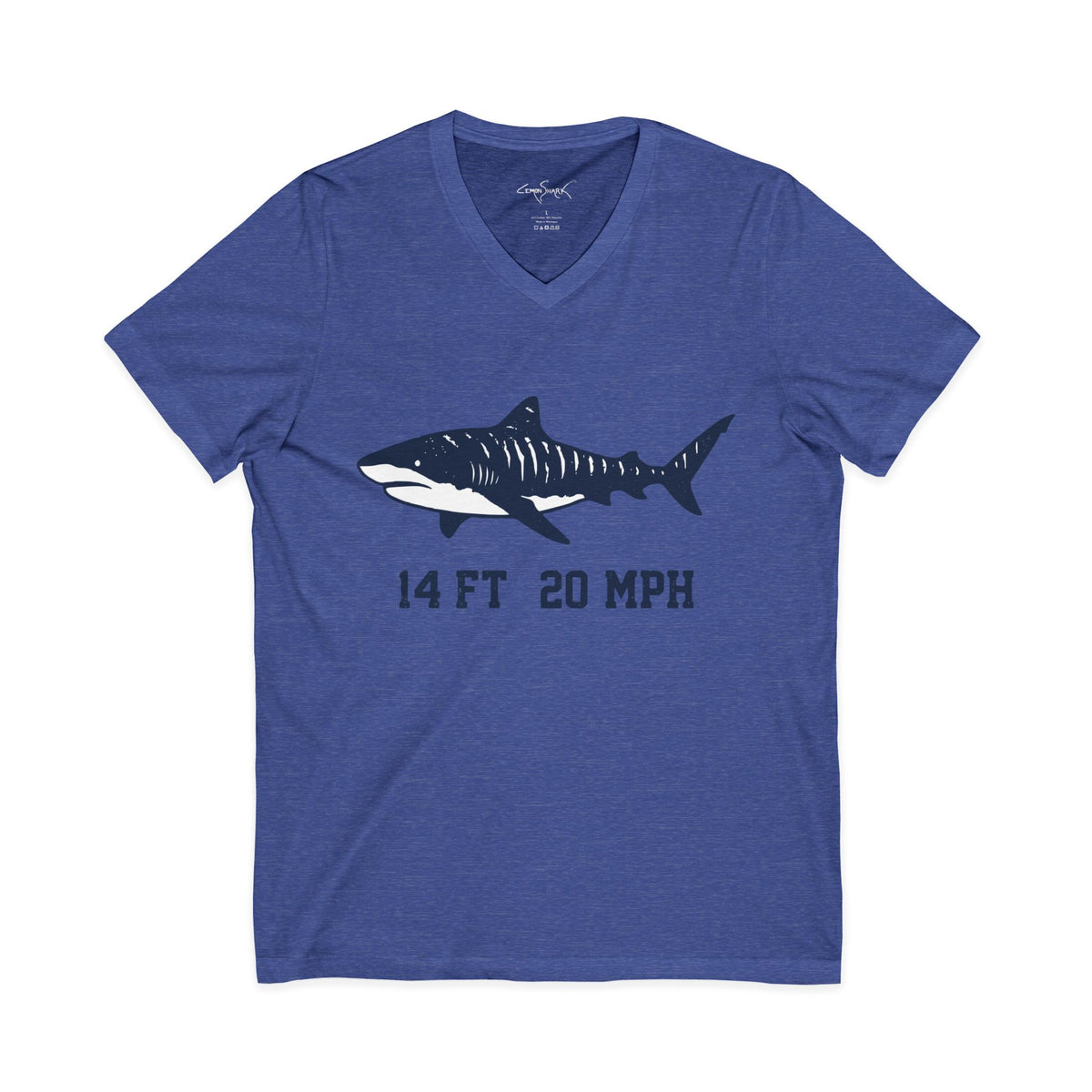 Shark V-Neck Tee - Stats